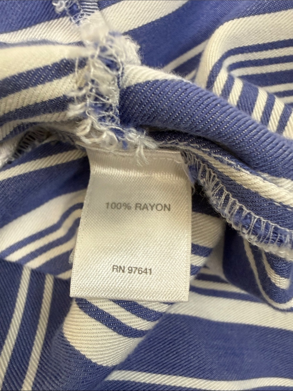 J. Jill Light Blue and White Striped Midi Shirt Dress with Pockets Sz XL (DJ5) - Picture 9 of 9